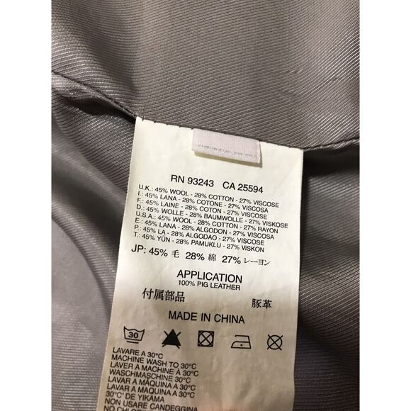 Diesel Black Gold Ribbed Trim Wool Blend Techno Fabric Jacket Large RARE $500 - Picture 10 of 10